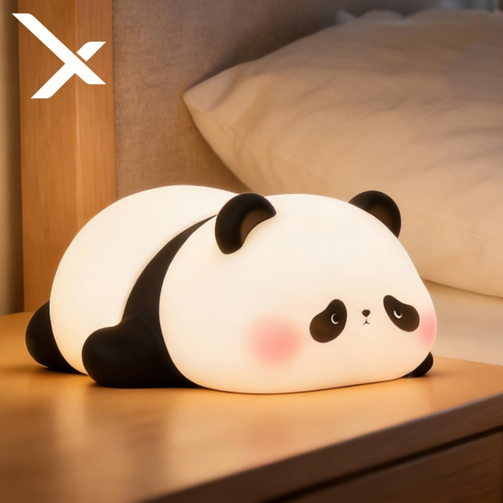 HomiHex Silicone Panda Night Lamp – Premium Soft Glow Light