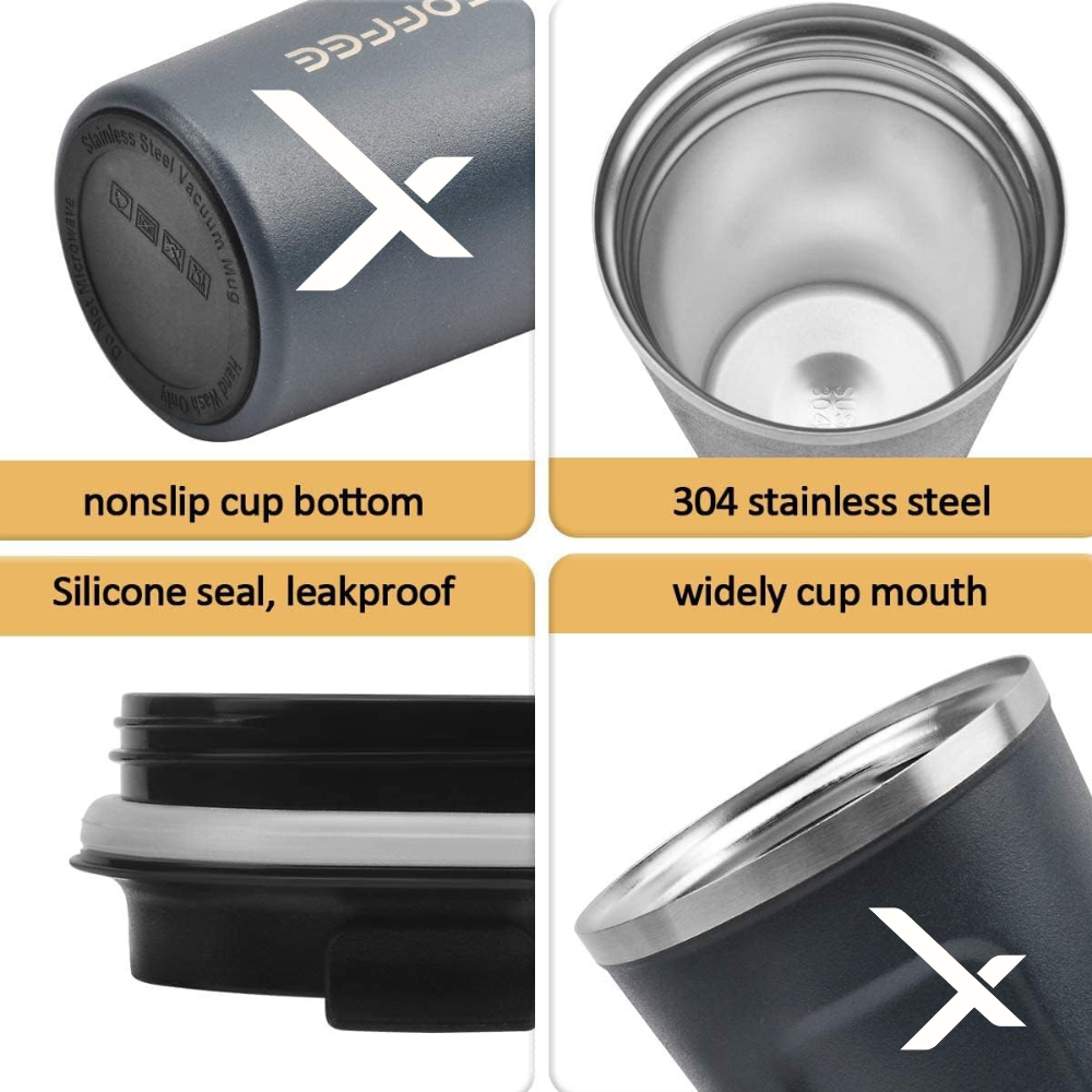 HomiHex Smart Temperature Display Coffee Mug – 510ml Insulated Stainless Steel Travel Mug