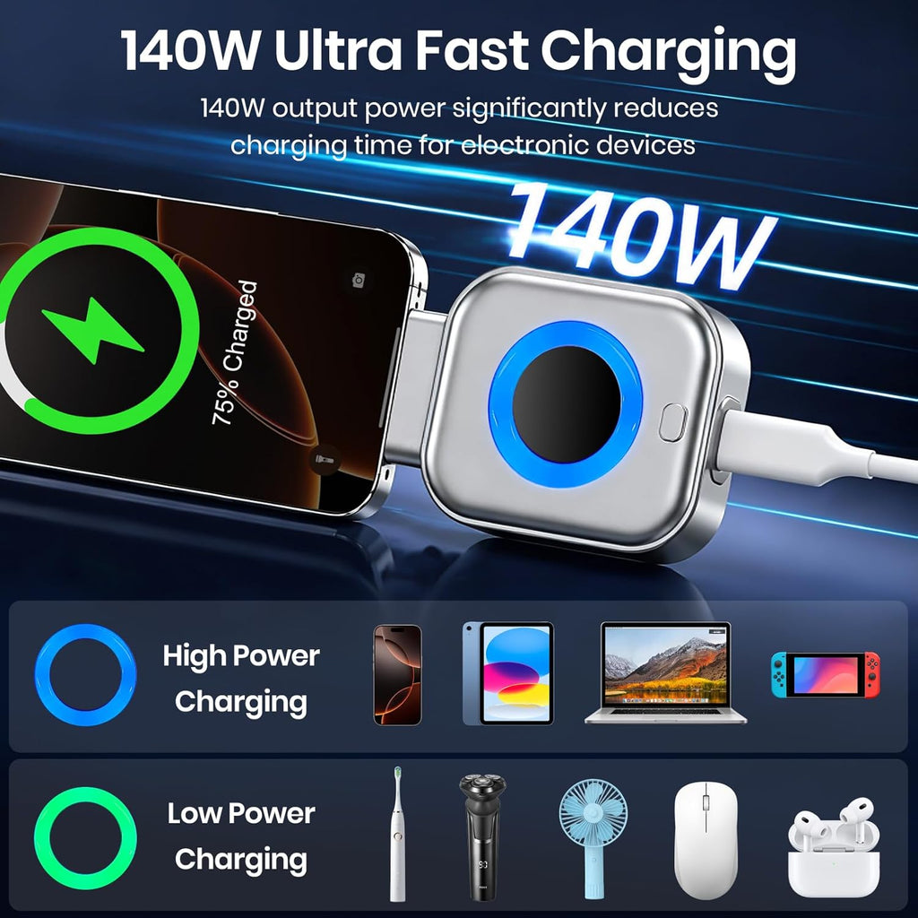 HomiHex Auto Stop Charging Adapter — Anti-Overcharge Phone Battery Protector