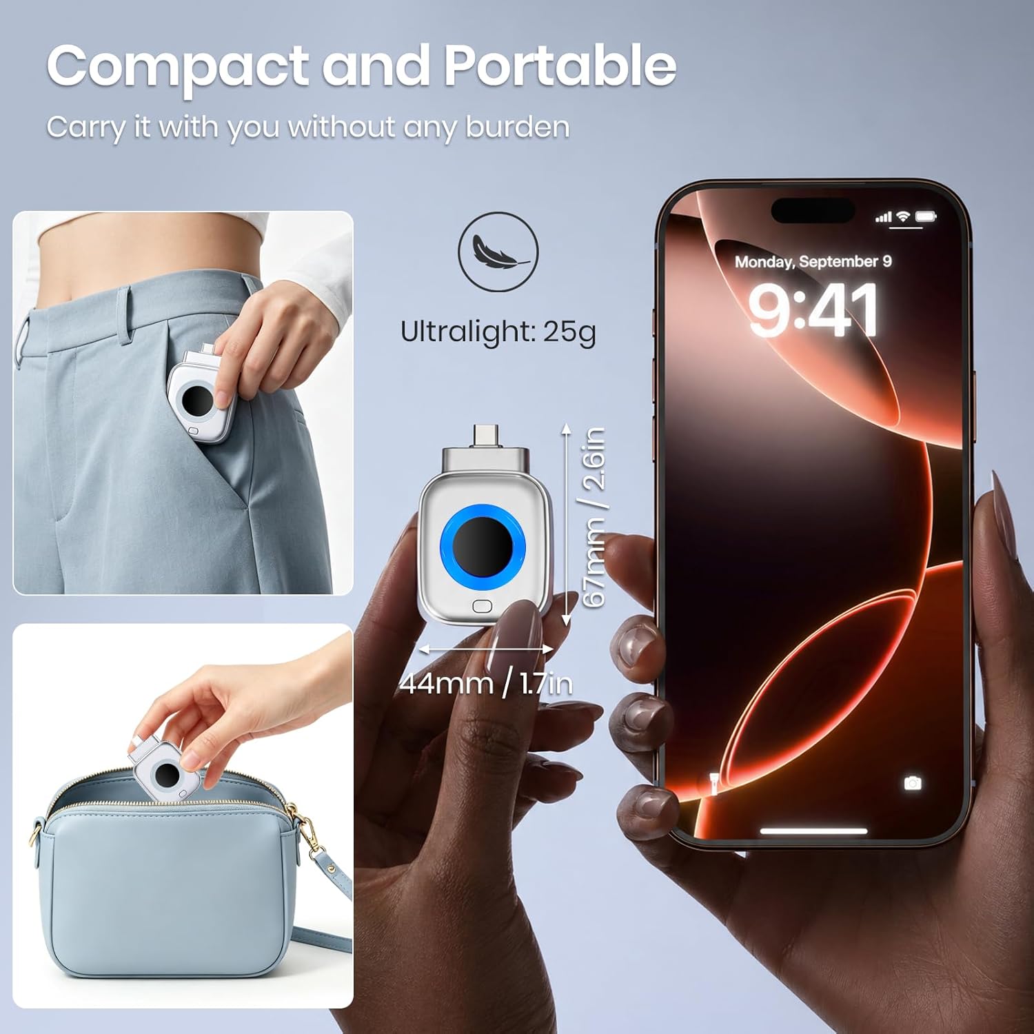 HomiHex Auto Stop Charging Adapter — Anti-Overcharge Phone Battery Protector